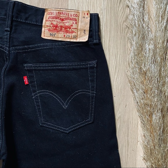 LEVI’S Vintage 501 | Black straight/wide leg denim - Picture 9 of 15